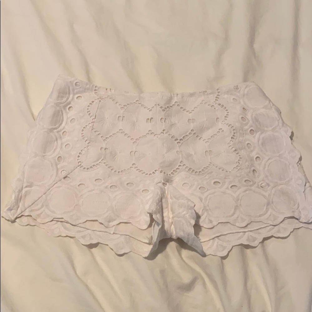 Anna Sui Eyelet Shorts